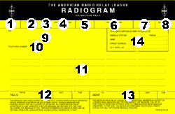 ARRL NTS Radiogram - Click on image for larger view